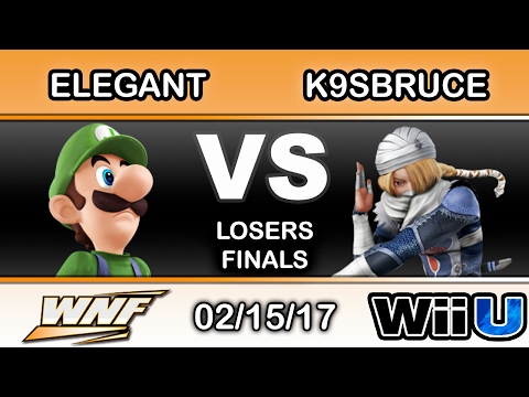 WNF 1.1 - Elegant (Luigi) Vs. K9sbruce (Sheik) Losers Finals - Smash Wii U