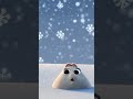 As soft snowflakes fall, one lands on the creature’s nose | #shorts #shortsfeed #ytshorts #viral