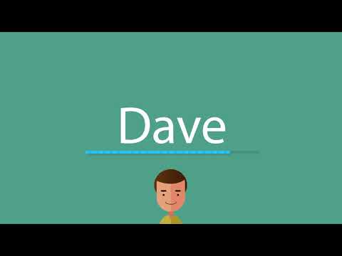 How to pronounce Dave