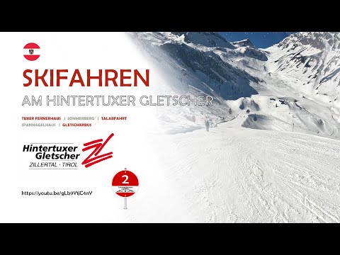 Hintertuxer Gletscher (Zillertal) - Piste 2 (rot) - Spannagelabfahrt