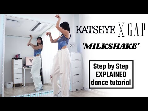 #dancetutorial KATSEYE (캣츠아이) x GAP 'MILKSHAKE' Better in Denim Step by Step EXPLAINED
