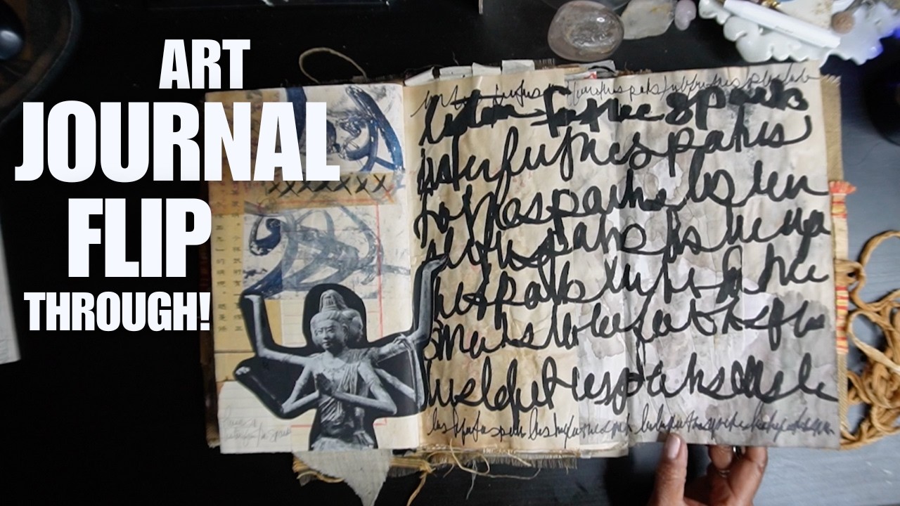 Art Journal Flip - Recap a year of Art Journaling 2025