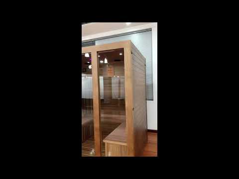4-Person Indoor Infrared Cedar Sauna video walkthrough
