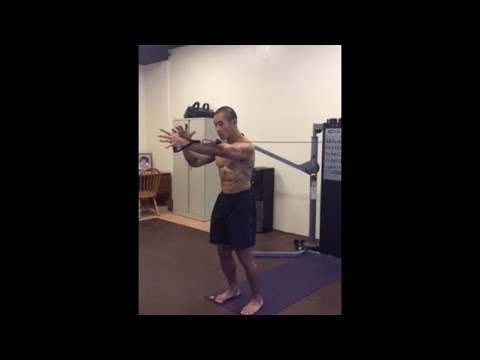 Cable Rotations- Standing Horizontal, Single Arm