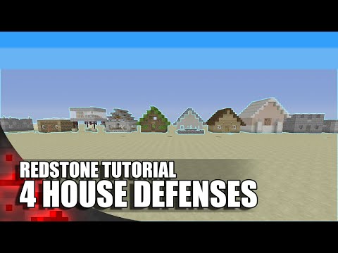 4 Redstone Defenses For Your House In Minecraft! Video