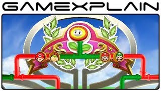 Mario Tennis Open - Flower Cup (Doubles) [Gameplay Footage - Nintendo 3DS]