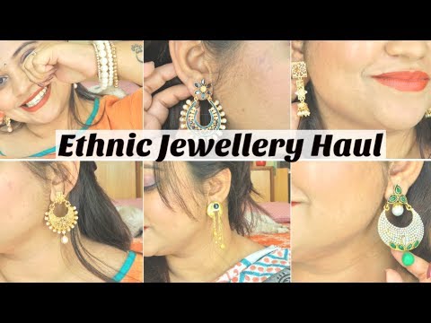 Best Indian Ethnic Jewellery Haul | Jewelleries For Festive Season | Voylla Myntra Amazon Haul Video