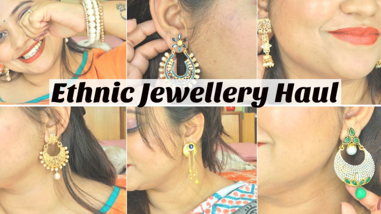 Best Indian Ethnic Jewellery Haul | Jewelleries For Festive Season | Voylla Myntra Amazon Haul