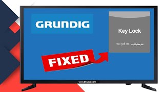 How to Unlock Grundig LED TV Key Lock Without Remote | Grundig TV Service Menu Codes & Factory Reset