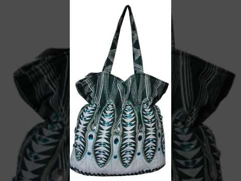 Ecc mix color designer canvas handbags