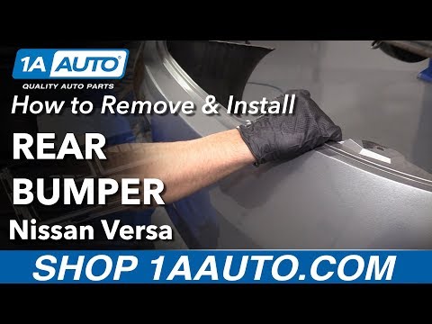 How to Remove Rear Bumper 12-19 Nissan Versa