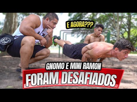 MINI RAMON FOI DESAFIADO NA CALISTENIA !!!!