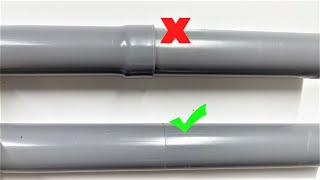 How To Connect Pvc Pipes Of The Same Size The Plumber Won't Tell You