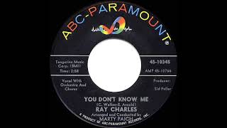 1962 HITS ARCHIVE: You Don’t Know Me - Ray Charles (a #2 record)