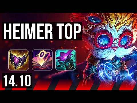 HEIMERDINGER vs CASSIOPEIA (TOP) | 12 solo kills, Legendary, Rank 7 Heimer | NA Master | 14.10