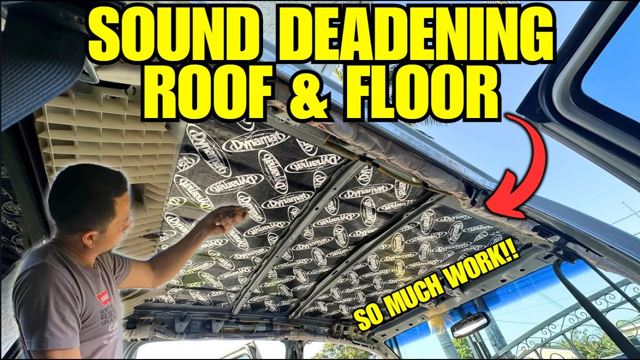 Sound Deadening My Tacoma With Dynamat | Part 2 Roof & Floor