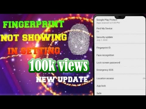 Huawei Mobile Fingerprint Option Missing || All Huawei Model Fingerprint Not Showing On Setting