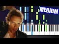 Coldplay Viva La Vida Piano Tutorial MEDIUM By PlutaX