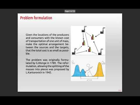Optimal transport problem