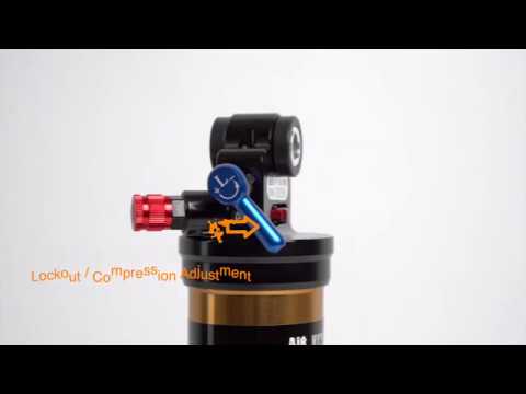 How to Use Cyclingdeal AOY-36RC-165 DNM Mountain Bike Air Rear Shock With Lockout 165x35mm