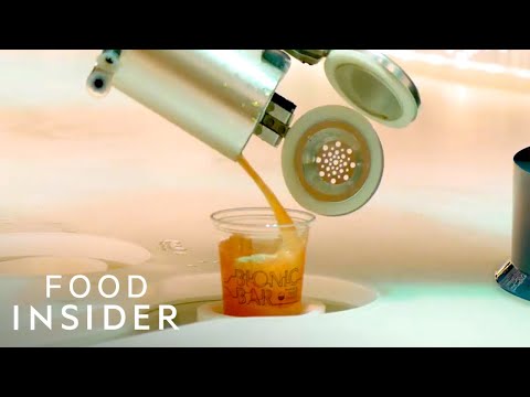 Robot Bartenders Mix Drinks At This Cruise-Ship Bar
