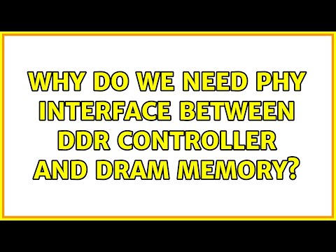 Why do we need PHY Interface between DDR Controller and DRAM Memory?