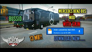 BUS SIMULATOR ID,New bus mod!, Mercedes Benz bus mod with skin#bussid #bussidmod #mercedesbenz