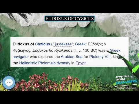 Eudoxus of Cyzicus 🗺⛵️ WORLD EXPLORERS 🌎👩🏽‍🚀