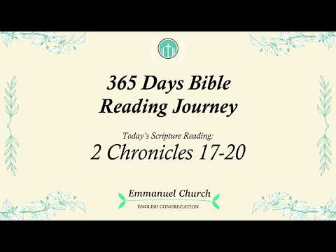365 Days Bible Reading Journey: May 14th - 2 Chronicles 17-20