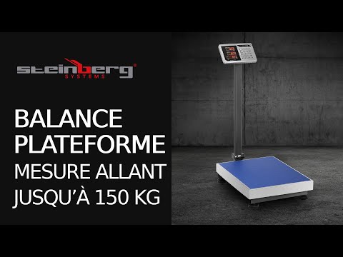 Vidéo - Balance plateforme - 150 kg / 20 g - 60 x45 cm
