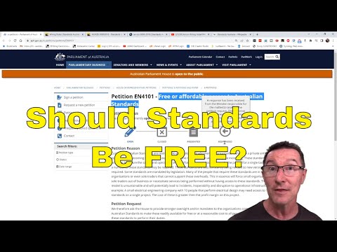 Petition - Australian Standards Should be FREE