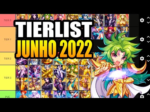 TIERLIST MELHORES PERSONAGENS DO META ATUAL SAINT SEIYA AWAKENING JUNHO 2022