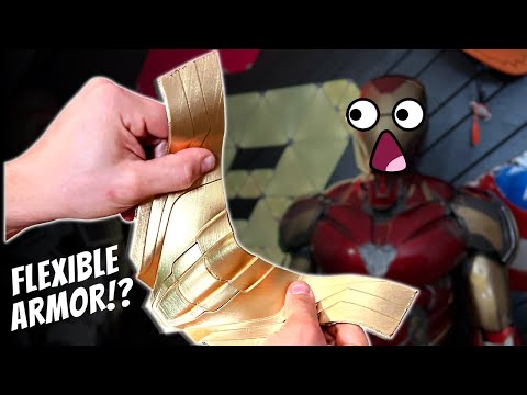 Flexible PLA!? - 3D Printing & Painting FLEXIBLE Cosplay Armor!