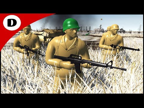 TAN ARMY TRENCH LINE FINAL STAND- Army Men: Civil War Season Finale