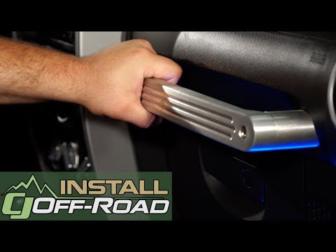 Jeep Wrangler Drake Off Road Passenger Grab Bar Billet Aluminum 2007-2010 Installation