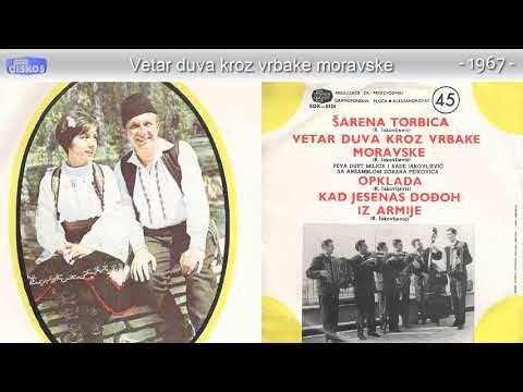 Duet Milica i Rade Jakovljevic - Vetar duva kroz vrbake moravske - (Audio 1967)