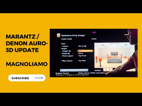 Marantz & Denon Auro-3D Update for Top Front/Rear Speakers