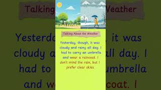 English Shadowing Practice: Talking About the Weather!