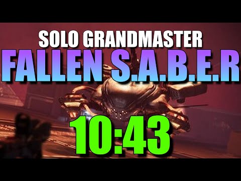 Solo GM Fallen S.A.B.E.R in 10 Minutes on Arc Titan! (10:43)