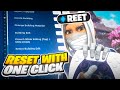 How To Use NEW Controller One Button Reset SETTING In Fortnite PS4 PS5 XBOX PC