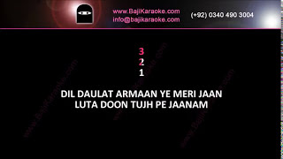 Dil na lage - Video Karaoke - Fakhir - by Baji Karaoke