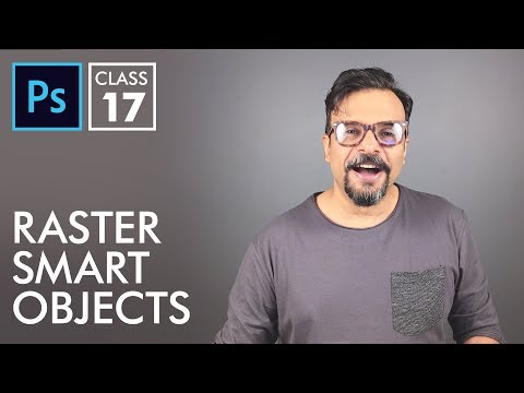 Raster Smart Objects Adobe Photoshop for Beginners Class 17 Urdu Hindi
