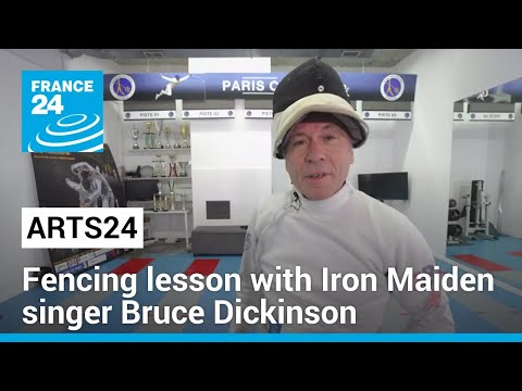 Iron Maiden singer Bruce Dickinson gets to the point with arts24 • FRANCE 24 English