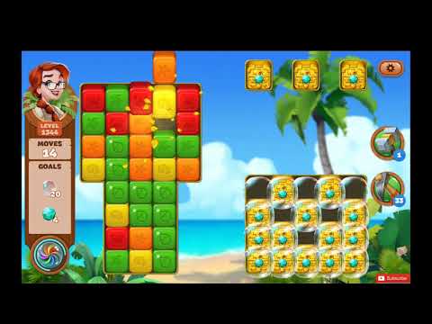 Lost Island Blast Adventure Level 1344 NO BOOSTERS - A S GAMING ✔