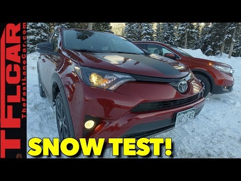 2018 Honda CR-V vs Toyota RAV4 Snowy AWD Review