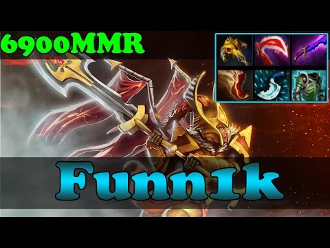 Dota 2 - Funn1k 6900 MMR Plays Legion Commander Vol 1 - Ranked Match Gameplay!