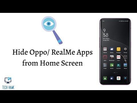 Hide Oppo App Icons from Home Screen | English Tutorial | RealMe Apps | Oppo Find X | Tech Hawk