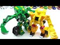 Hello Carbot 5 Excavator And Crane Transformers Toys 헬로카봇 X파일 오늘은 헬로카봇에 