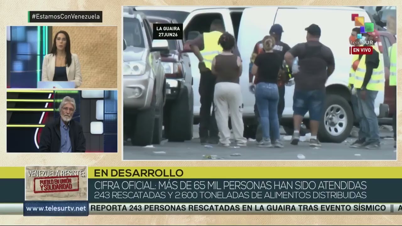 Fernando Giuliani, psicólogo entrevistado en Telesur sobre cómo enfrentar la tragedia tras sismos