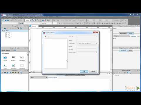 Learning Axure RP Tutorial The Manage Adaptive Views Dialogue | packtpub com